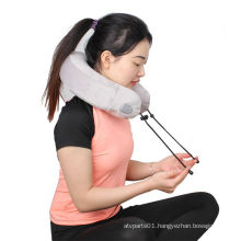 Amazon hot selling heating foldable Car Neck massage  U-shape Pillow
